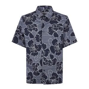 Les Deux Men "Charlie Poppy Aop" Short Sleeves Shirt